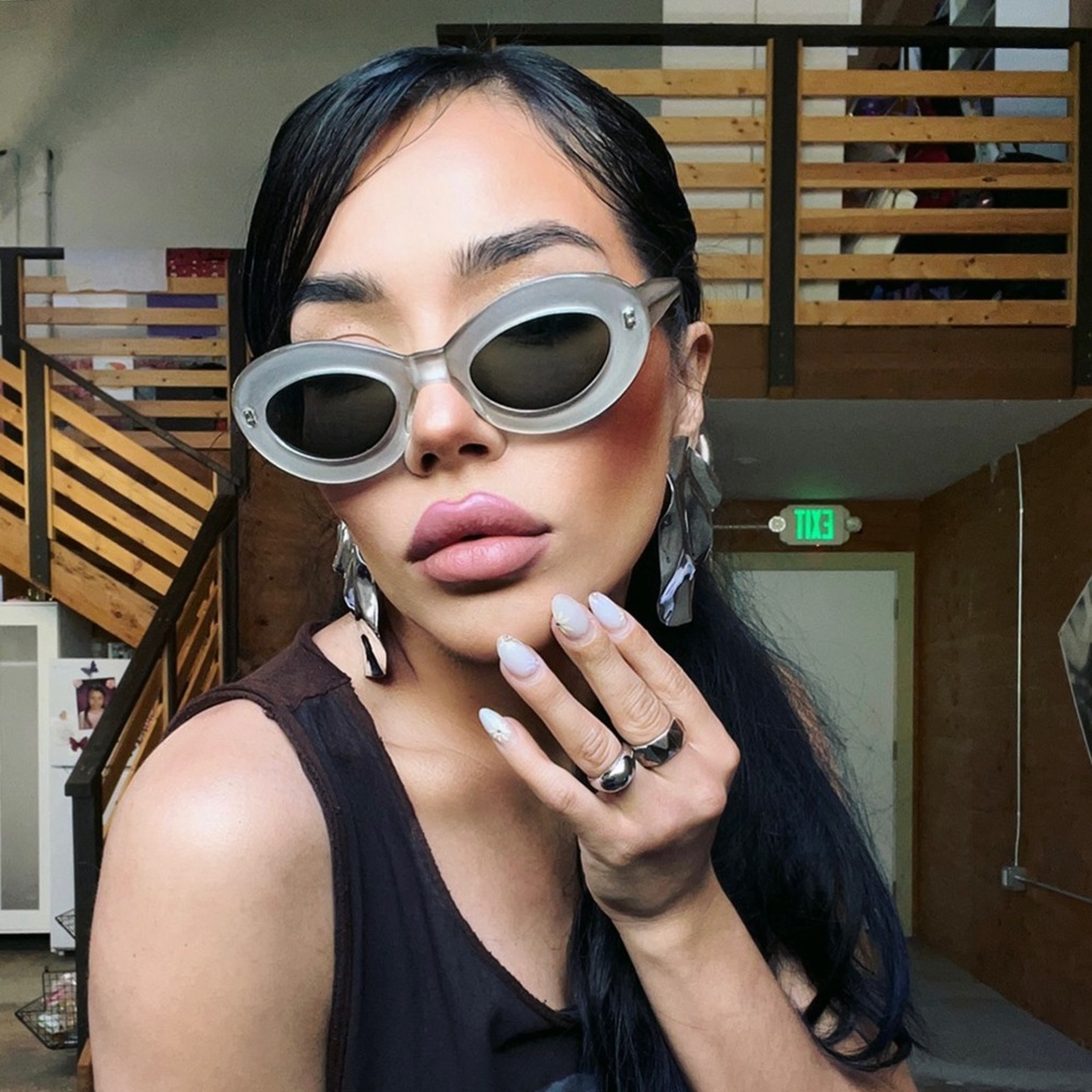 Silver Cat-eye Vintage Glasses